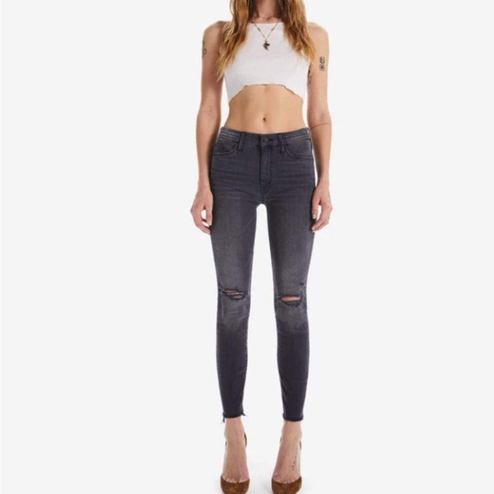 NWT MOTHER The Looker Ankle Fray!